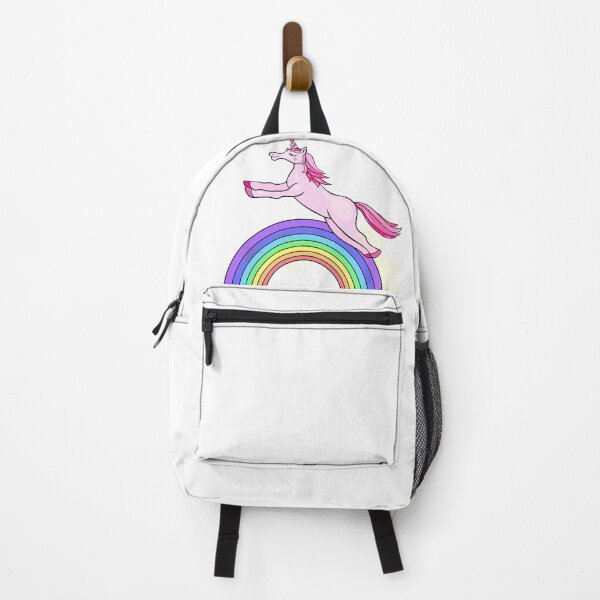 Item preview, Cute Unicorn Running on Rainbow Magical Illustration designed and sold by OrPolly.