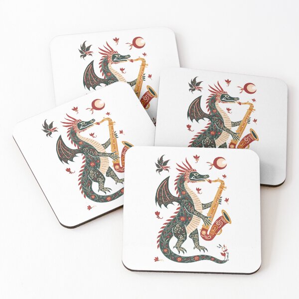 Item preview, Dragon Scandinavian Folk Art designed and sold by Sarcastic designs.