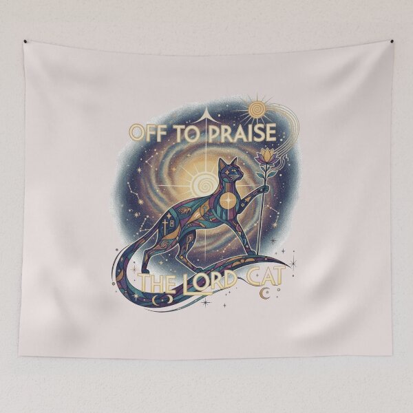 Item preview, Off to Praise The Lord Cat designed and sold by SkrabinhoArt.