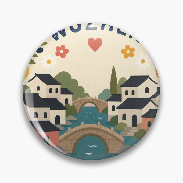 Item preview, Wuzhen China Travel Souvenir Modern Folk Art designed and sold by VisualArtsOasis.