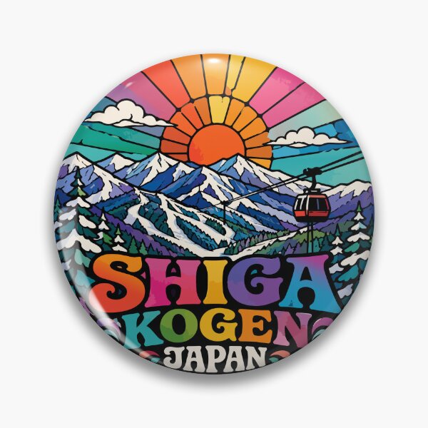 Item preview, Shiga Kogen Japan Mountain Stained Glass Travel designed and sold by TomFrontierArt.