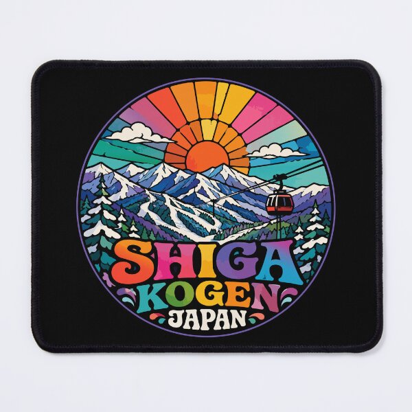 Item preview, Shiga Kogen Japan Mountain Stained Glass Travel designed and sold by TomFrontierArt.