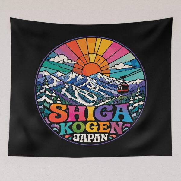 Item preview, Shiga Kogen Japan Mountain Stained Glass Travel designed and sold by TomFrontierArt.