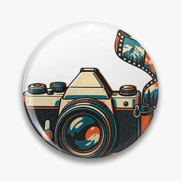Item preview, Retro 35mm Film Camera With Mountain Film Strip designed and sold by eignvalue.