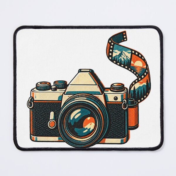 Item preview, Retro 35mm Film Camera With Mountain Film Strip designed and sold by eignvalue.