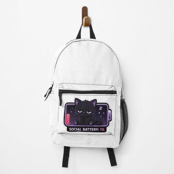 Item preview, Social Battery: 1% designed and sold by Stylestickers55.