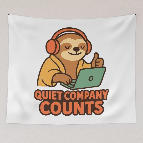 Item preview, Sloth Company Quiet Accountability Mascot designed and sold by Ainbowz-Artwork.