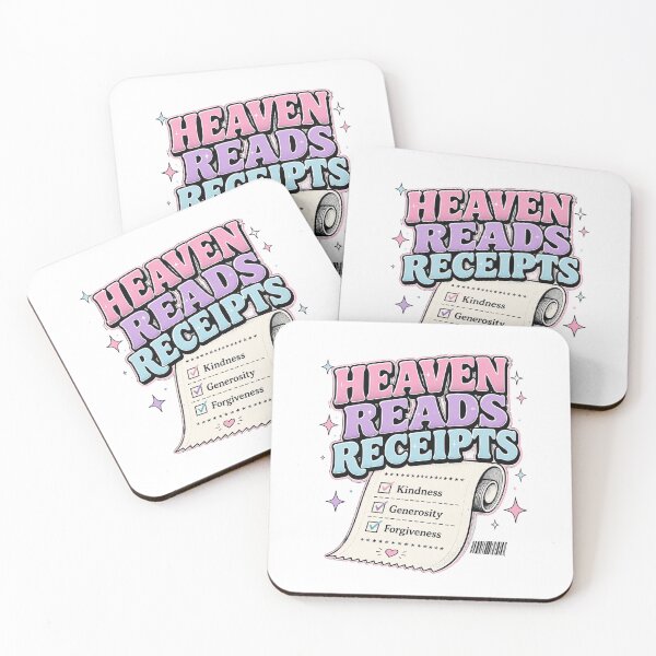 Item preview, Heaven Reads Receipts Christian Kindness Generosity Forgiveness Retro Faith Design designed and sold by SoulThread Studio.