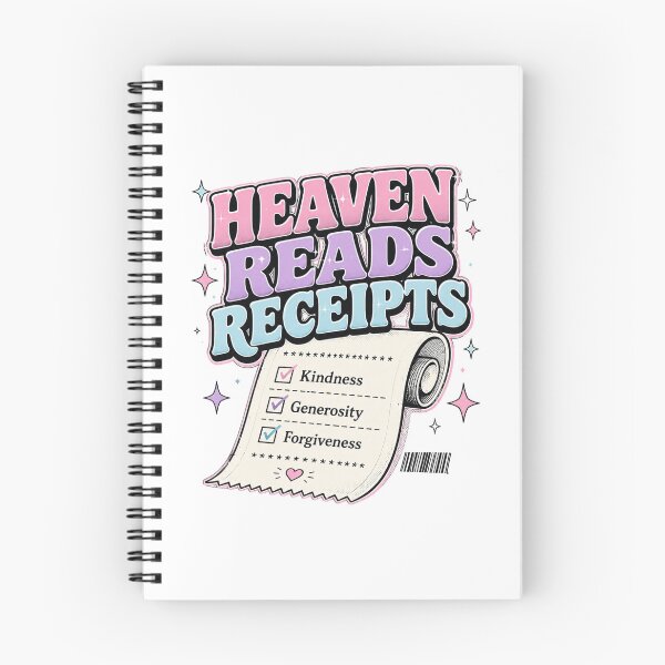 Item preview, Heaven Reads Receipts Christian Kindness Generosity Forgiveness Retro Faith Design designed and sold by SoulThread Studio.