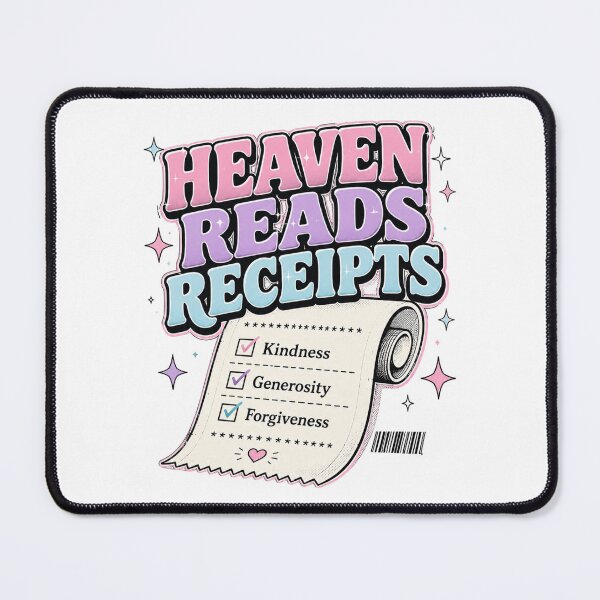 Item preview, Heaven Reads Receipts Christian Kindness Generosity Forgiveness Retro Faith Design designed and sold by SoulThread Studio.