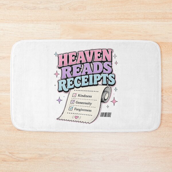 Item preview, Heaven Reads Receipts Christian Kindness Generosity Forgiveness Retro Faith Design designed and sold by SoulThread Studio.