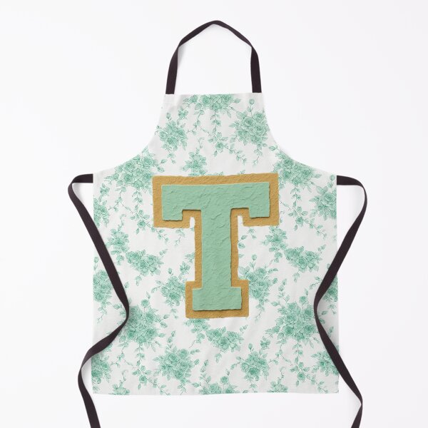 Item preview, Mint Green Letter T Monogram with floral pattern designed and sold by ITCHAWAWAA.
