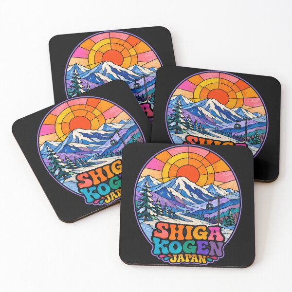 Artikelvorschau, Shiga Kogen Japan Berg-Buntglas entworfen und verkauft von TomFrontierArt.