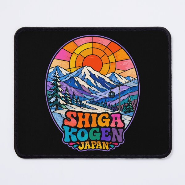 Item preview, Shiga Kogen Japan Mountain Stained Glass designed and sold by TomFrontierArt.