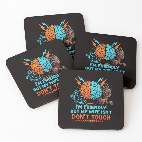 Item preview, I'm Friendly But My Wife Isn't Don't Touch designed and sold by SkrabinhoArt.