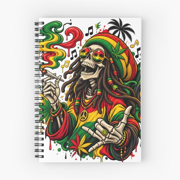 Item preview, Reggae Skull Dreadlocks Streetwear designed and sold by VYBORA Studio.