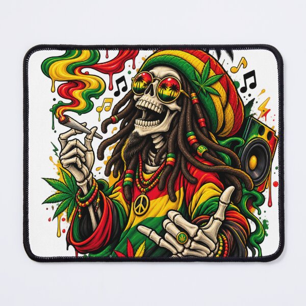 Item preview, Reggae Skull Dreadlocks Streetwear designed and sold by VYBORA Studio.