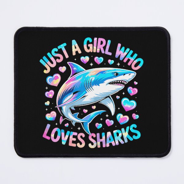 Item preview, Just A Girl Who Loves Sharks Women's Ocean Animal Lover designed and sold by CharlieConon.