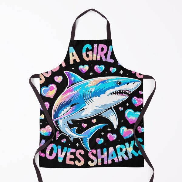 Item preview, Just A Girl Who Loves Sharks Women's Ocean Animal Lover designed and sold by CharlieConon.