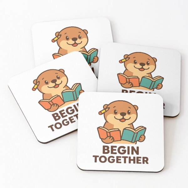 Item preview, Otter Begin Together Study Buddy Mascot designed and sold by Ainbowz-Artwork.