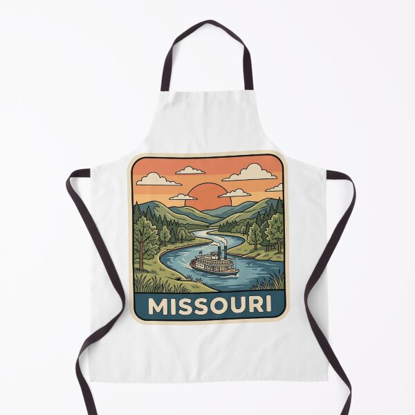Item preview, Vintage Missouri River Steamboat Sunset Travel Badge designed and sold by Paper Drip.
