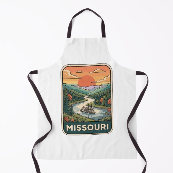 Item preview, Vintage Missouri River Steamboat Sunset Travel Badge designed and sold by Paper Drip.