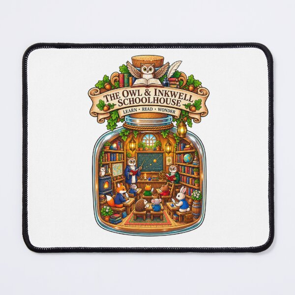 Item preview, The Owl & Inkwell Schoolhouse | Cozy Woodland Animal Classroom | Cute Owl Teacher & Storybook Academy designed and sold by MrDev.