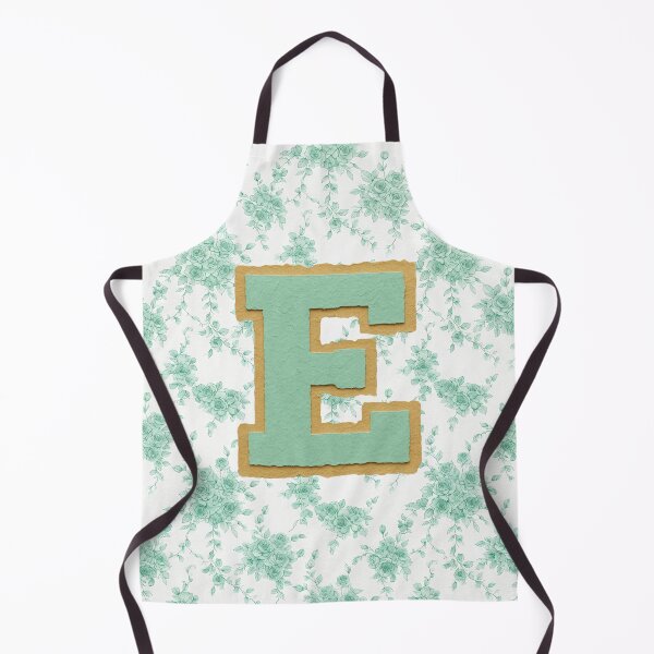 Item preview, Mint Green Letter E Monogram with floral pattern designed and sold by ITCHAWAWAA.