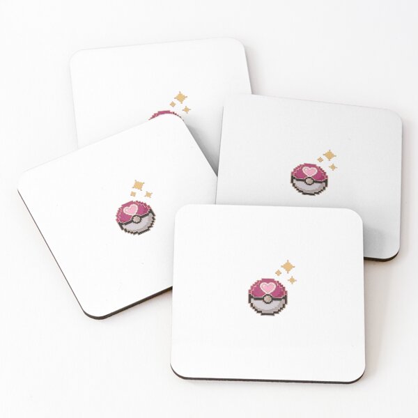 Item preview, Shiny Heart Ball 8-Bit designed and sold by PokeBroer.