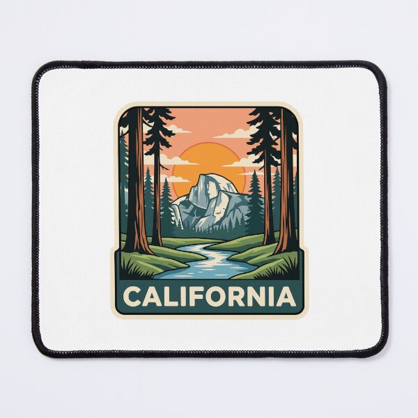 Item preview, Vintage California Yosemite Half Dome Travel Badge designed and sold by Paper Drip.