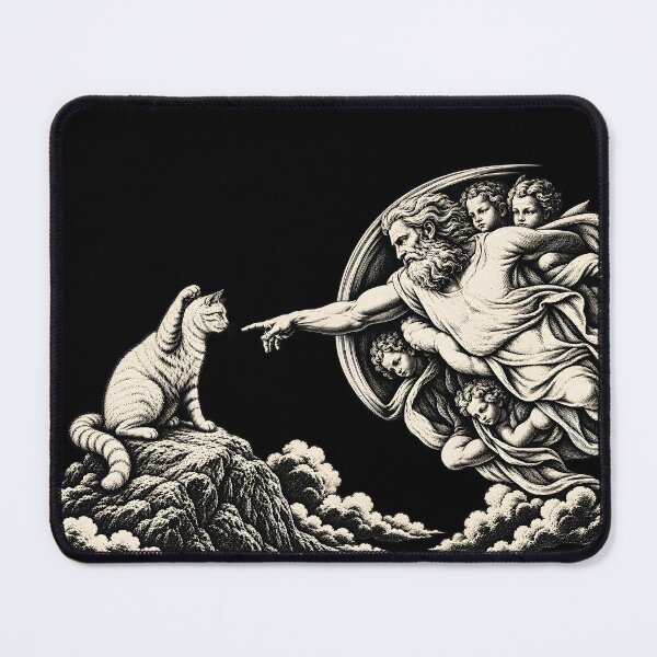Item preview, The Creation of Cat — Renaissance Cat Art designed and sold by notorius12.