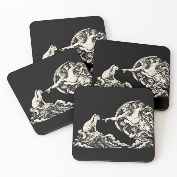 Item preview, The Creation of Cat — Renaissance Cat Art designed and sold by notorius12.