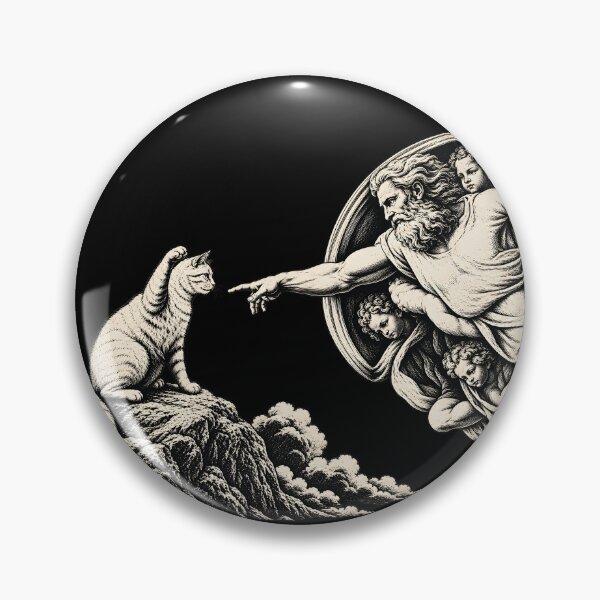 Item preview, The Creation of Cat — Renaissance Cat Art designed and sold by notorius12.