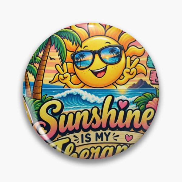 Item preview, Sunshine Is My Therapy Beach Design designed and sold by dody_shop.