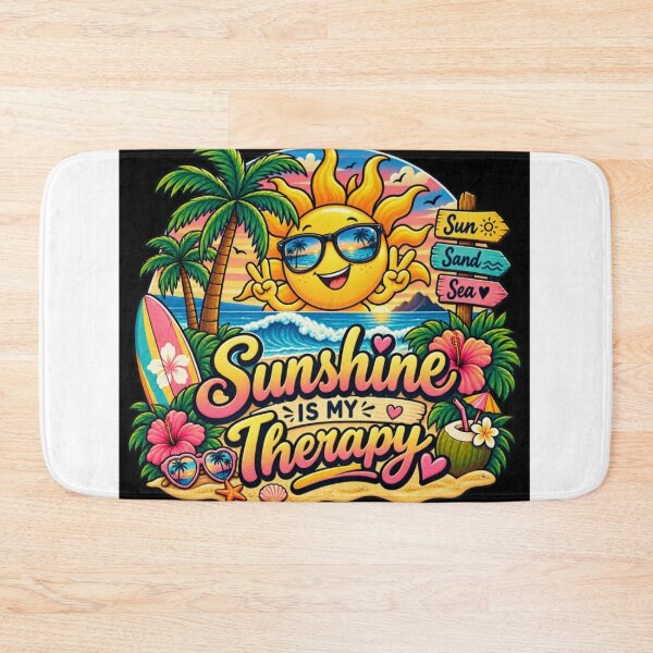Item preview, Sunshine Is My Therapy Beach Design designed and sold by dody_shop.