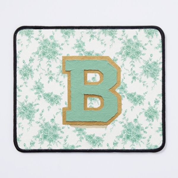 Item preview, Mint Green Letter B Monogram Aesthetic Art designed and sold by ITCHAWAWAA.