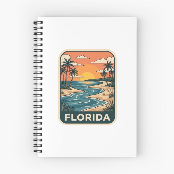 Item preview, Retro Florida Sunset Beach Tropical Travel Graphic designed and sold by Paper Drip.