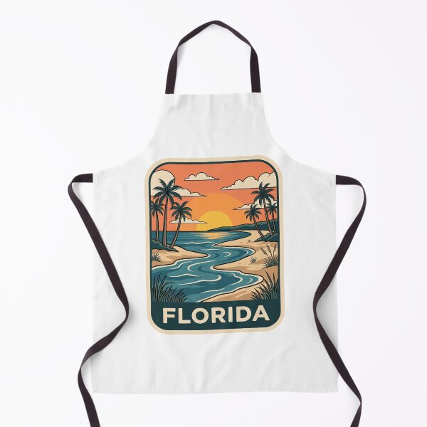 Item preview, Retro Florida Sunset Beach Tropical Travel Graphic designed and sold by Paper Drip.