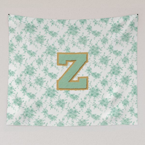 Item preview, Mint Green Letter z Monogram Aesthetic Art designed and sold by ITCHAWAWAA.