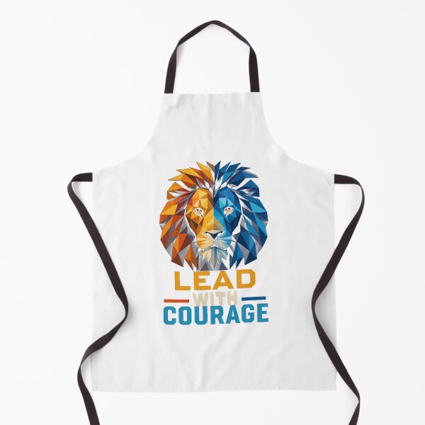 Item preview, Geometric Lion Lead with Courage Colorful Low Poly Art designed and sold by Bennie Singh.
