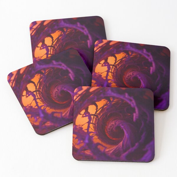 Item preview, Spooky Purple Spiral Halloween Abstract Vortex designed and sold by Harmonic_Layers.