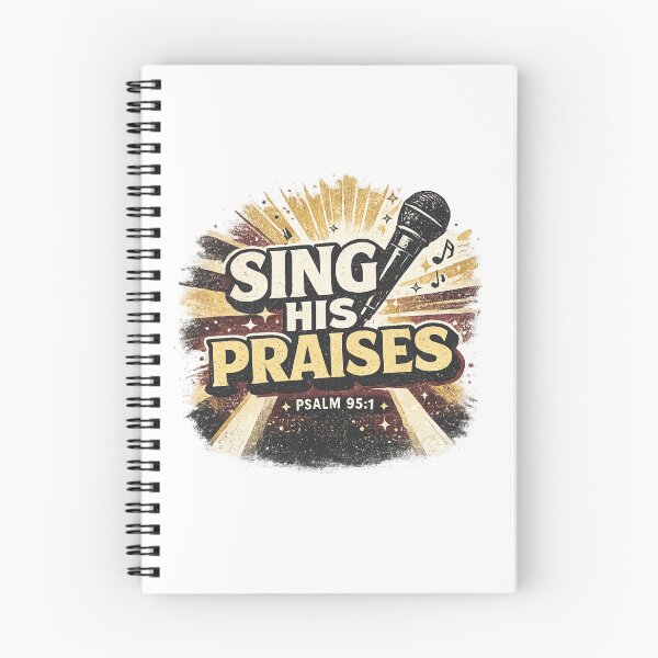 Item preview, Sing His Praises Psalm 95:1 Christian Worship Music Faith Design designed and sold by SoulThread Studio.