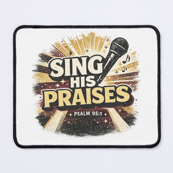Item preview, Sing His Praises Psalm 95:1 Christian Worship Music Faith Design designed and sold by SoulThread Studio.