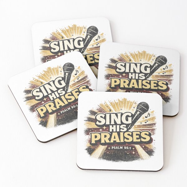 Artikelvorschau, Lobgesänge Psalm 95,1 Christliche Lobpreismusik Glaubensgestaltung entworfen und verkauft von SoulThread Studio.