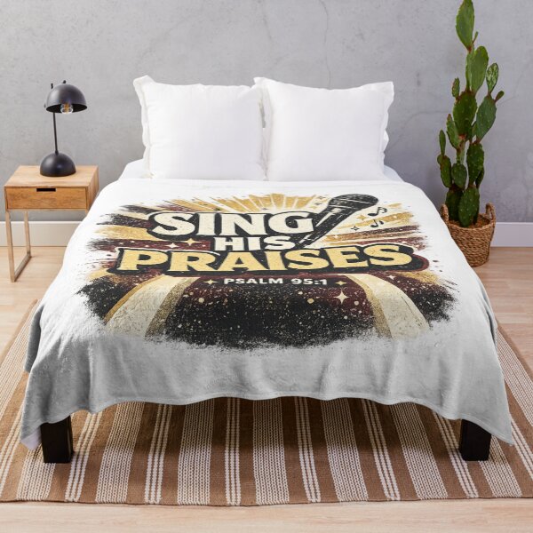 Item preview, Sing His Praises Psalm 95:1 Christian Worship Music Faith Design designed and sold by SoulThread Studio.