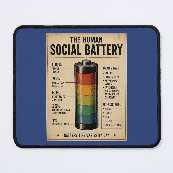 Item preview, The Human Social Battery designed and sold by TheHodgePodge.