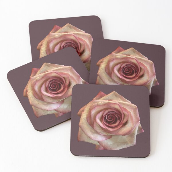 Item preview, Vintage Bi Color Pink and Cream Rose Photographic Floral Print designed and sold by BalkanBloomArt.