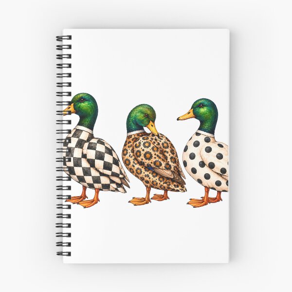 Item preview, Preppy Mallard Duck Checkered Leopard Polka Dot Design designed and sold by VGAfanatic.