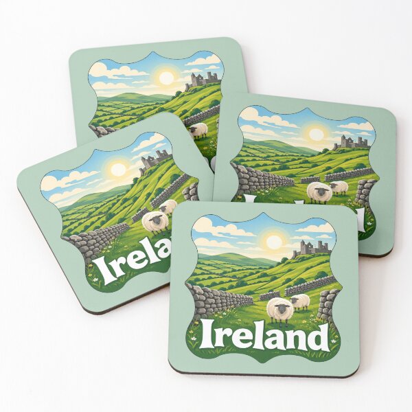 Item preview, Ireland - Green Hills & Castle designed and sold by Myra365Art.