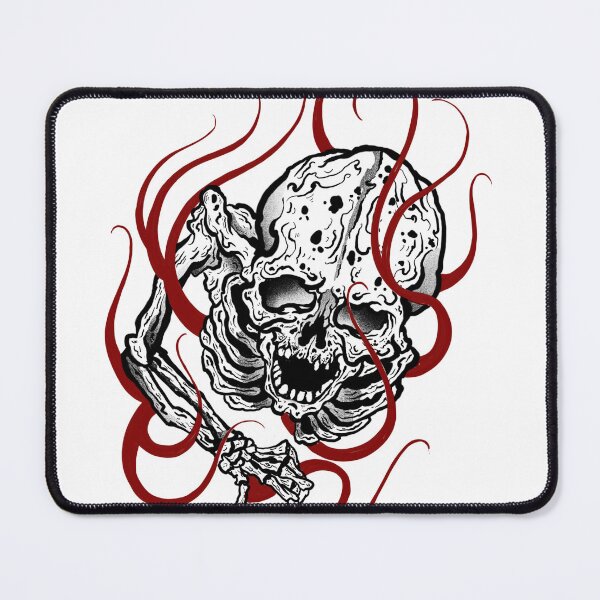 Item preview, Oriental skeleton in flames designed and sold by 7Delamancha.